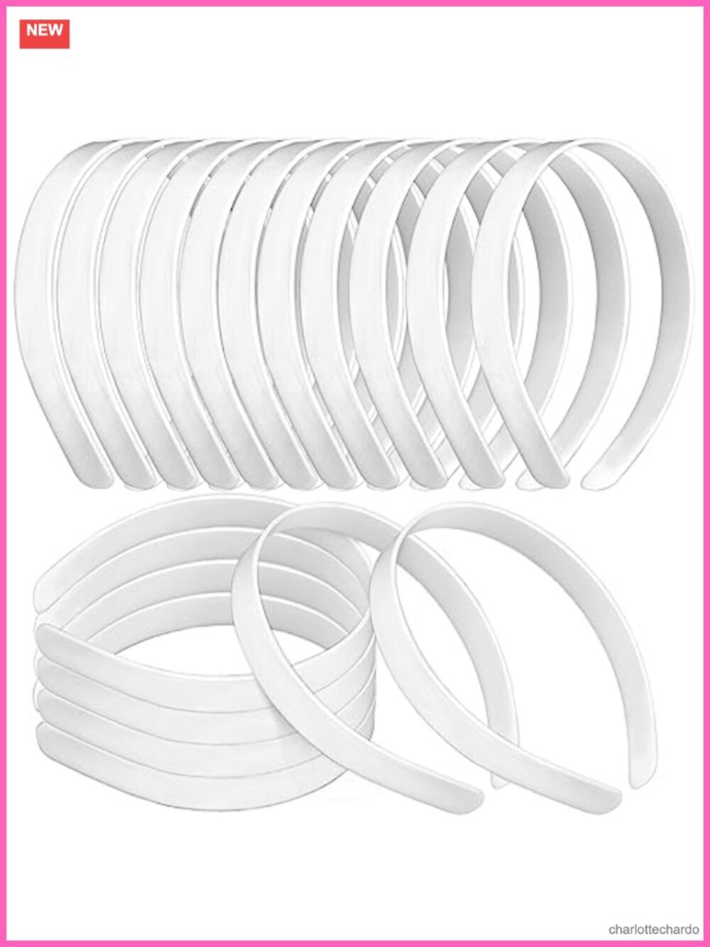 50pc Plastic No Teeth Headbands Hair Accessories DIY